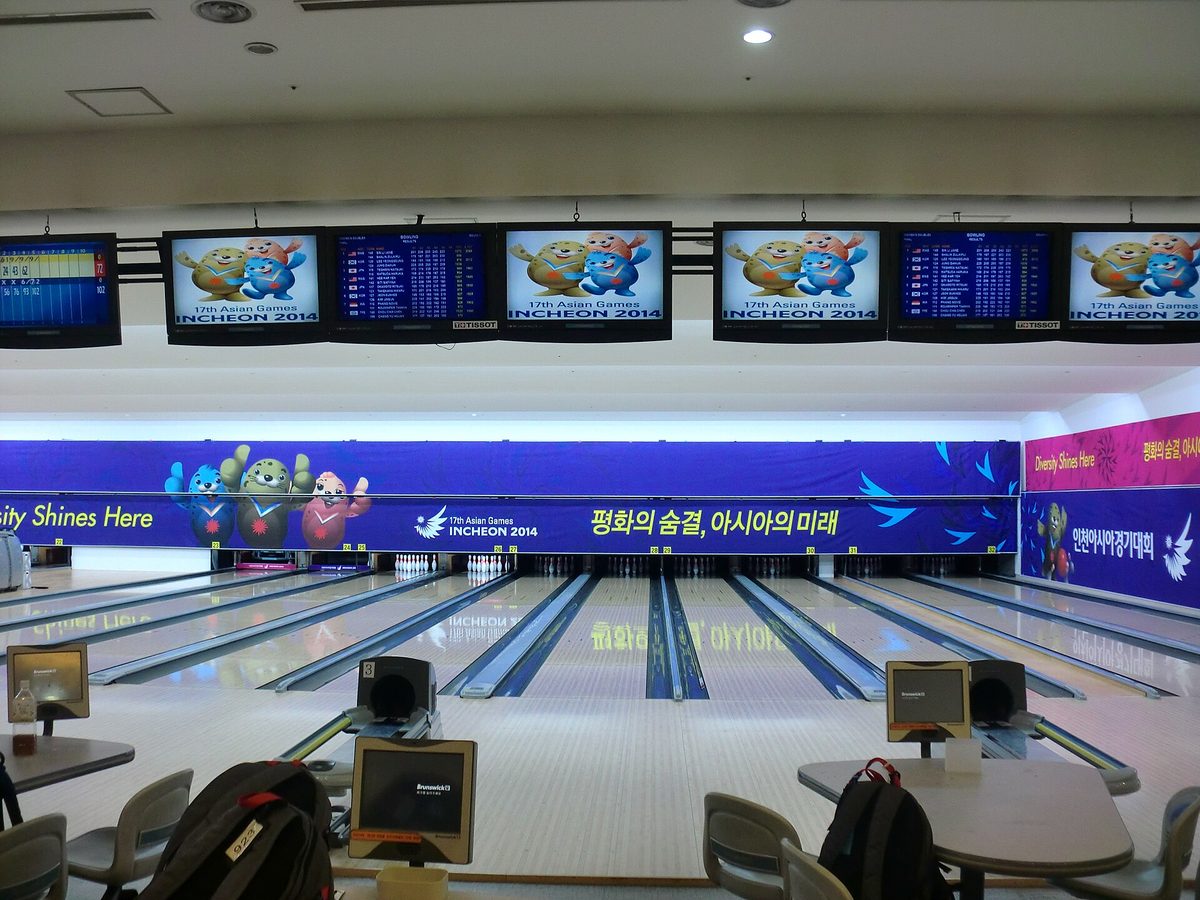 Bowling at the 2014 Asian Games, Anyang, South Korea.